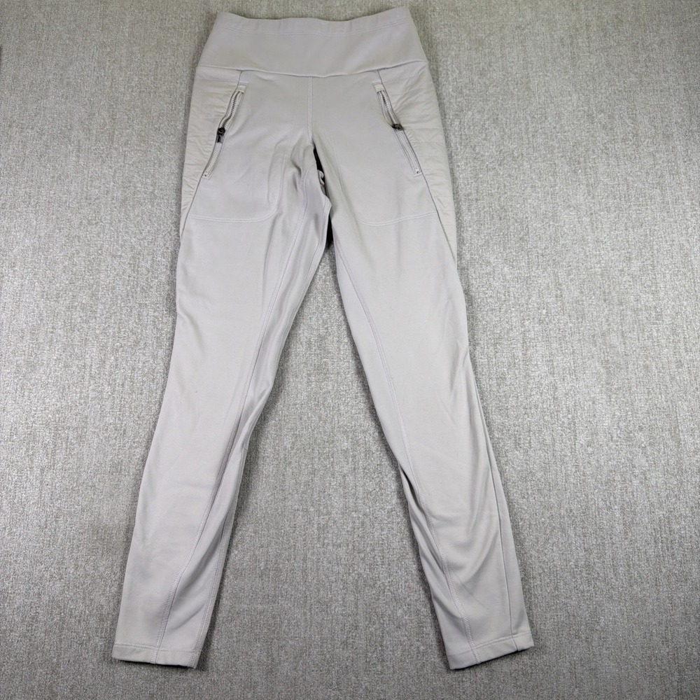 Athleta Peak Hybrid Fleece Tight Women XXS Gray Moto Quilted Legging